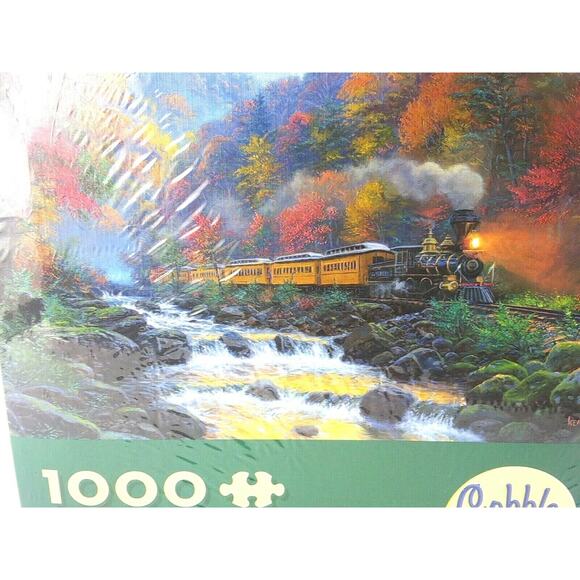 1000 Piece Puzzle Cobble Hill Smokey Train New Sealed - Picture 2 of 8
